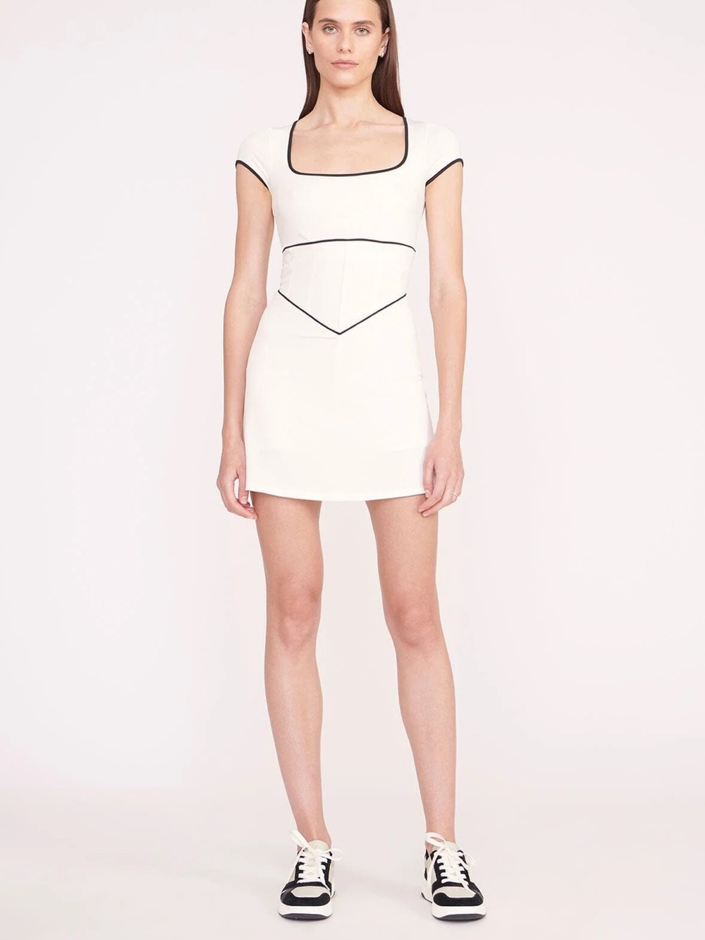 STAUD Tennis COURT Backspin Jersey Minidress Size L